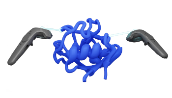 Combining Virtual Reality Visualization with Ensemble Molecular Dynamics to Study Complex Protein Conformational Changes